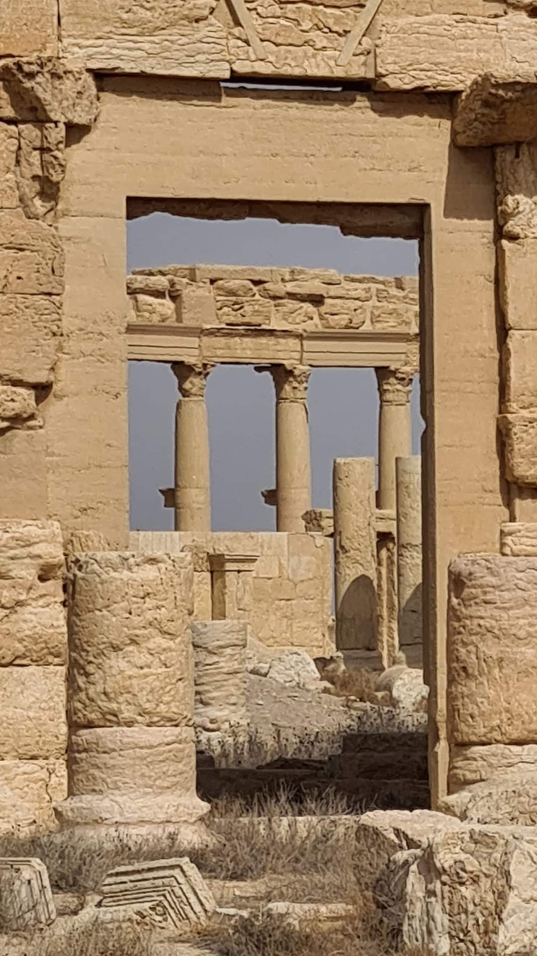 View inside Palmyra, Syria