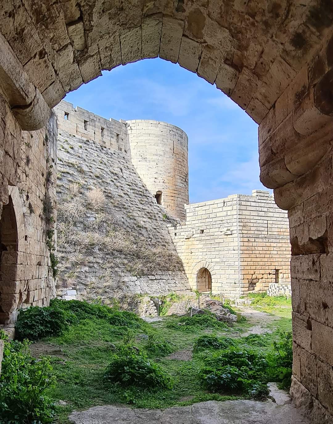The inner castle of Krak-des-Chevaliers crusader castle