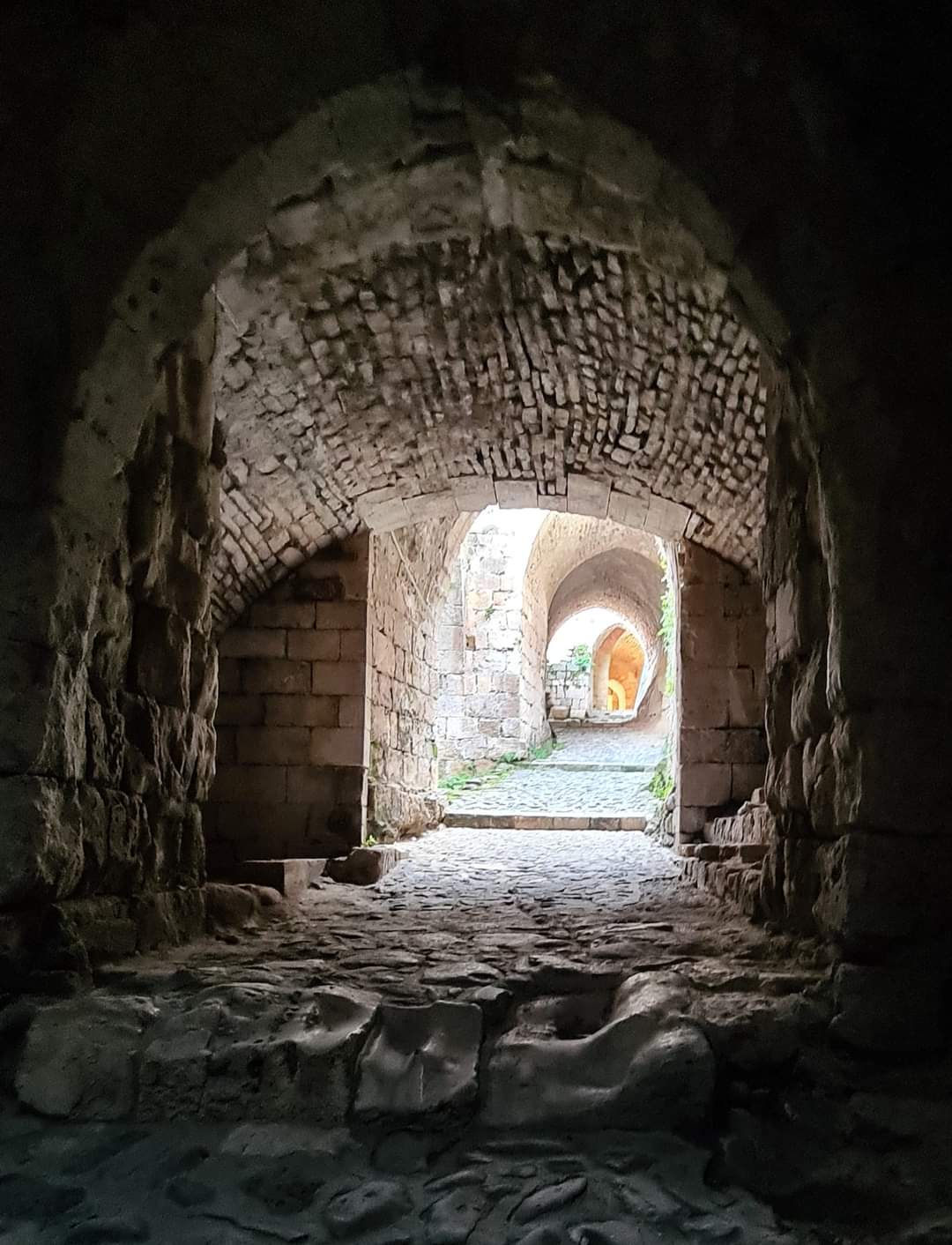 Tunnels inside Krak-des-Chevalier crusader castle