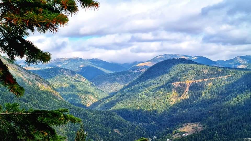 Breakfast view in the Rugova mountains Kosovo