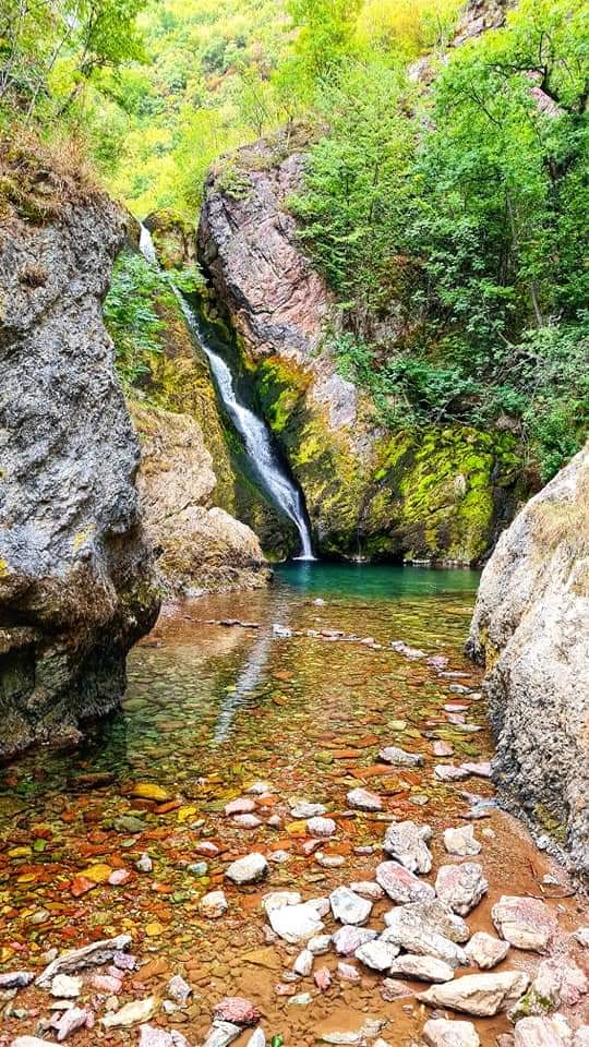 The White Drin river and waterfall Kosovo