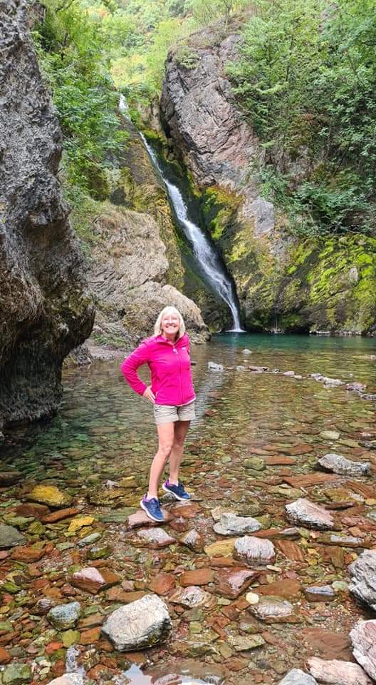 Me at White Drin waterfall Kosovo