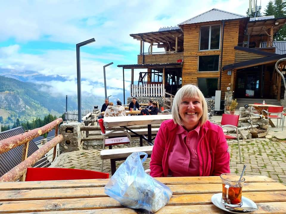 Breakfast on top of the rugova mountains Kosovo