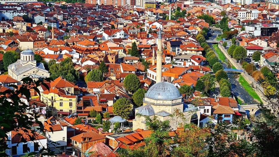 View into Prizren from the fortress