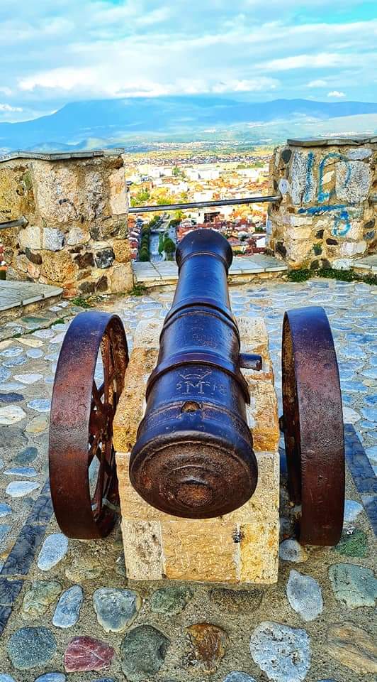 Canon at Prizren fortress Kosovo