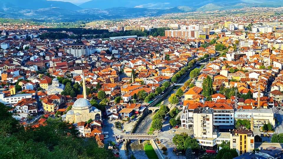 View of Prizren, Kosovo from the fortress