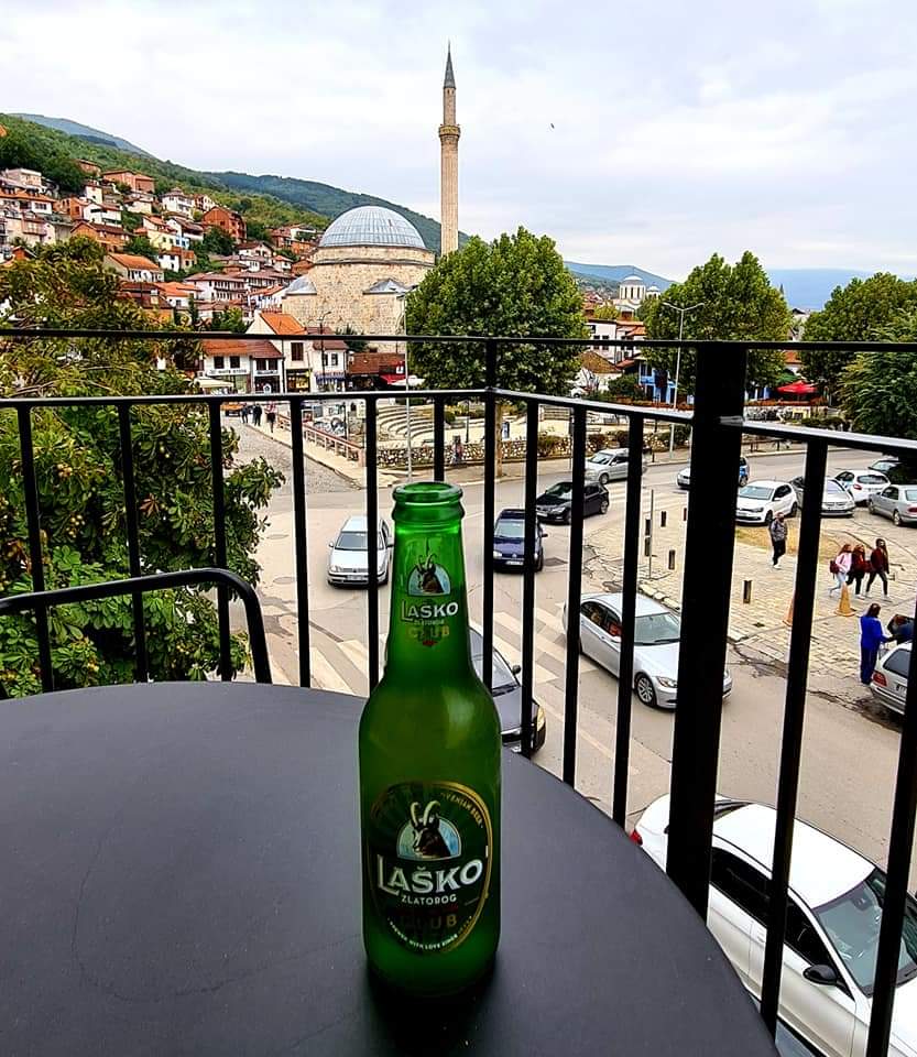 The view from my hotel balcony in Prizren, Kosovo