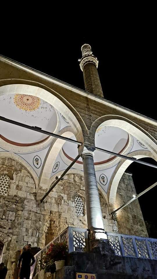Prizren mosque by night