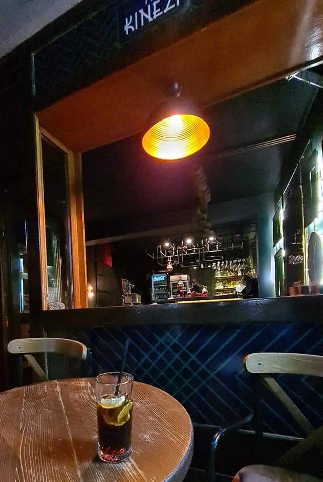 Outdoor bar in Prizren, Kosovo