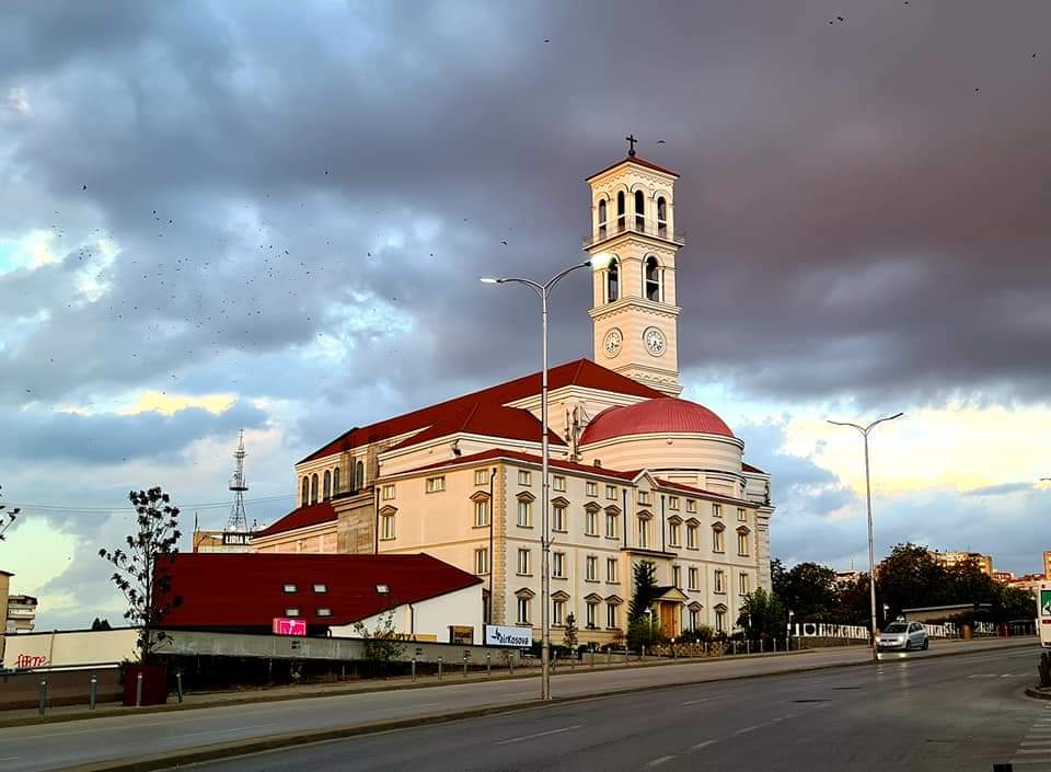 The cathedral of Saint Mother Teresa in Pristina, Kosovo
