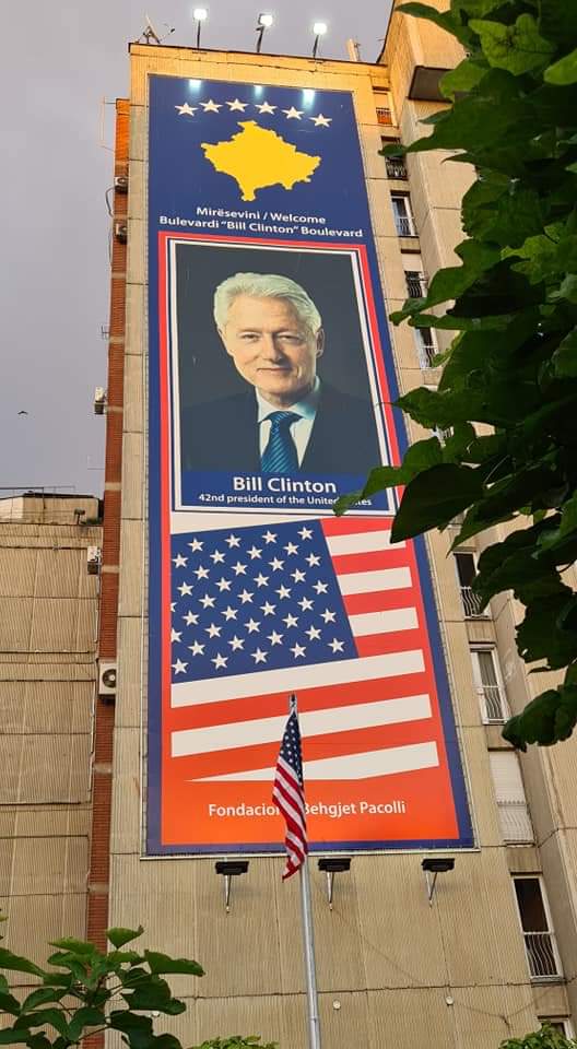 The tribute to Bill Clinton in Pristina, Kosovo