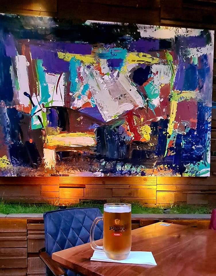 Funky bar in Pristina Kosovo