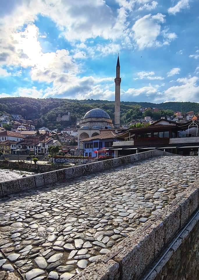 The stone bridge in Prizren, Kosovo