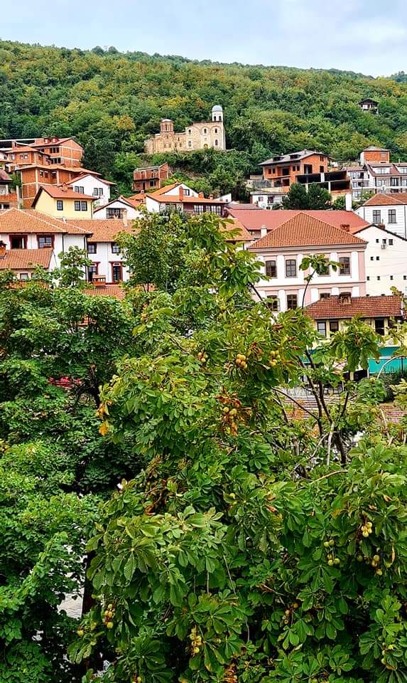 View from my hotel balcony in Prizren, Kosovo