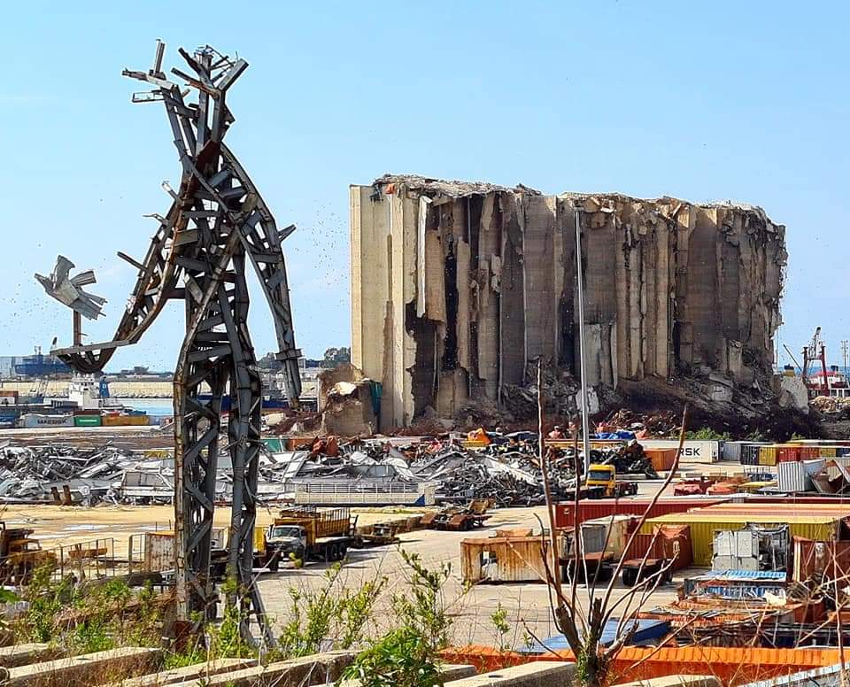 Memorial to the Beirut explosion