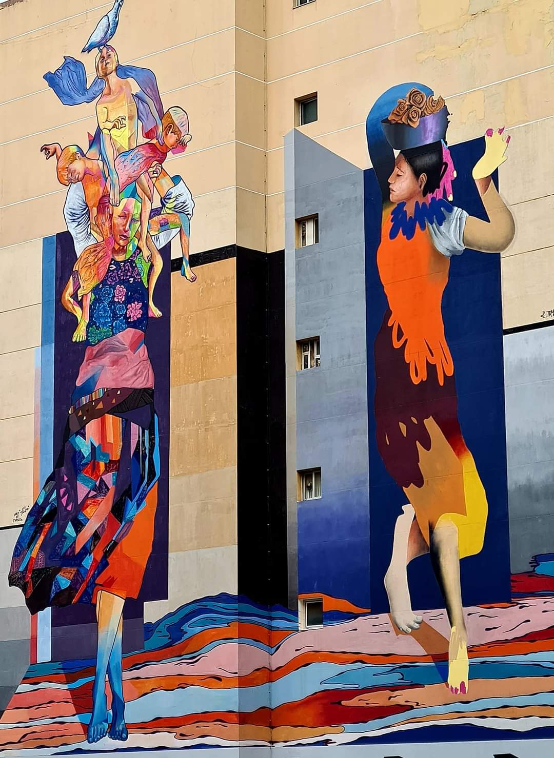 Beautiful mural in Beirut, Lebanon
