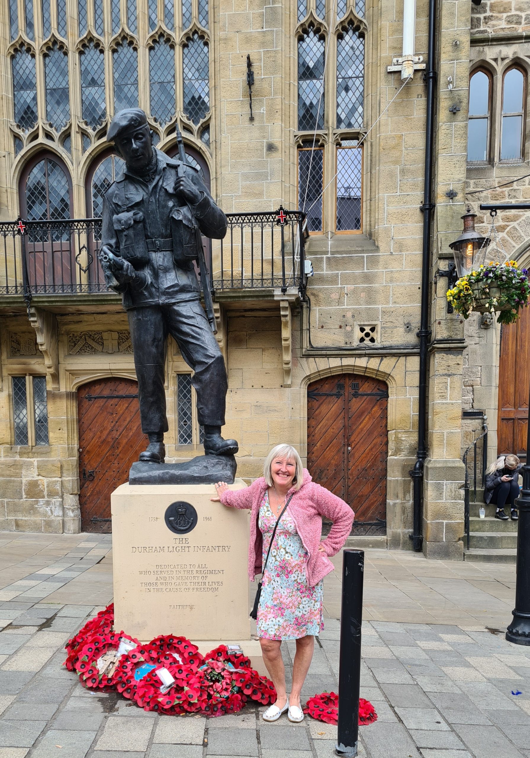Me by the war memorial in Durham, United Kingdom