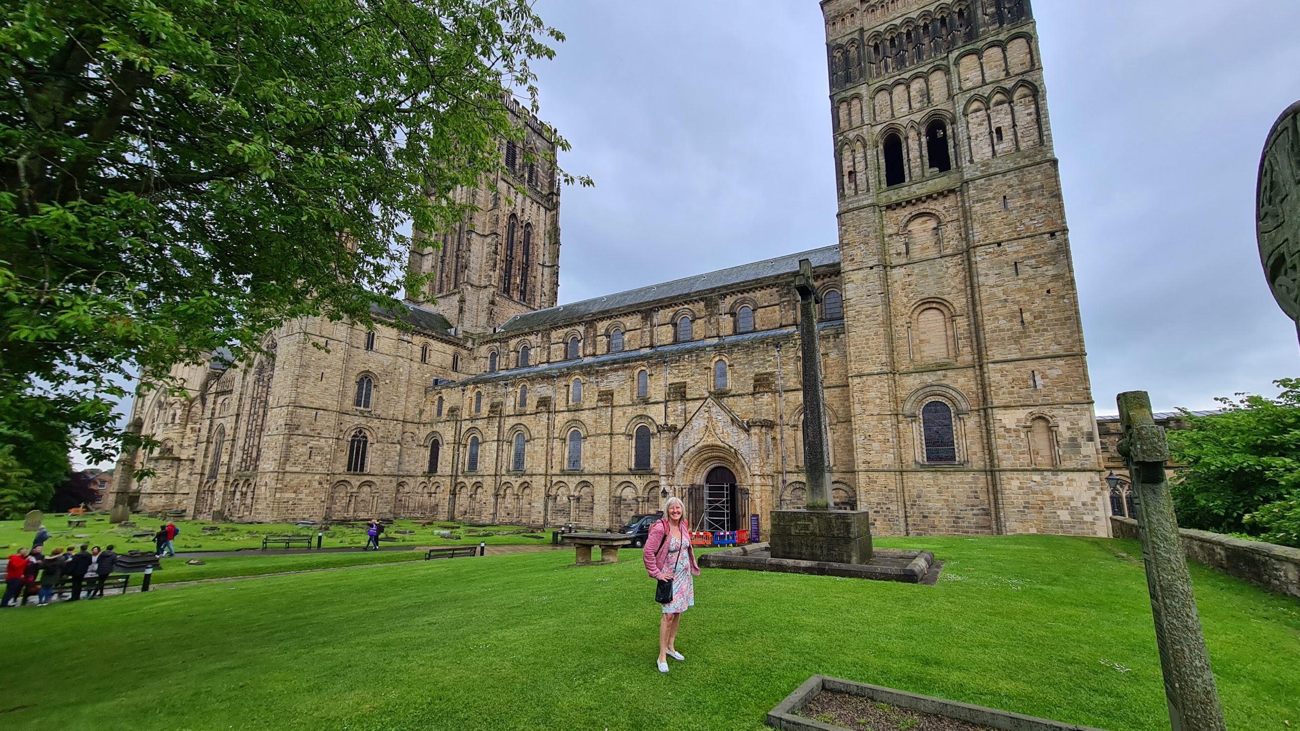 Me outside Durham cathedral United Kingdom