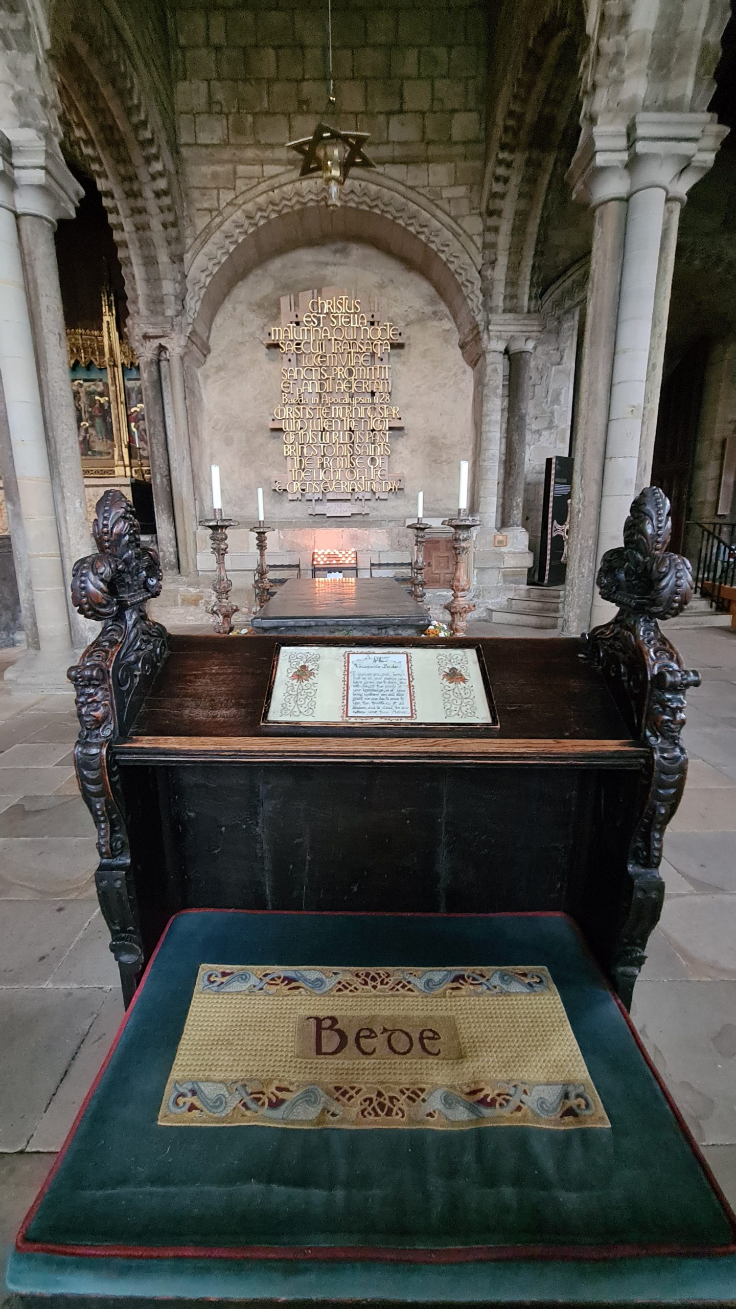 St Cuthbert's shrine in Durham, north east England