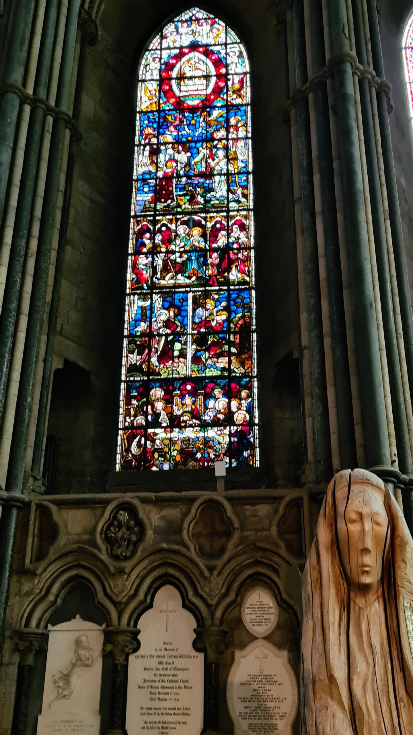 Stunning stained glass at Durham Cathedral