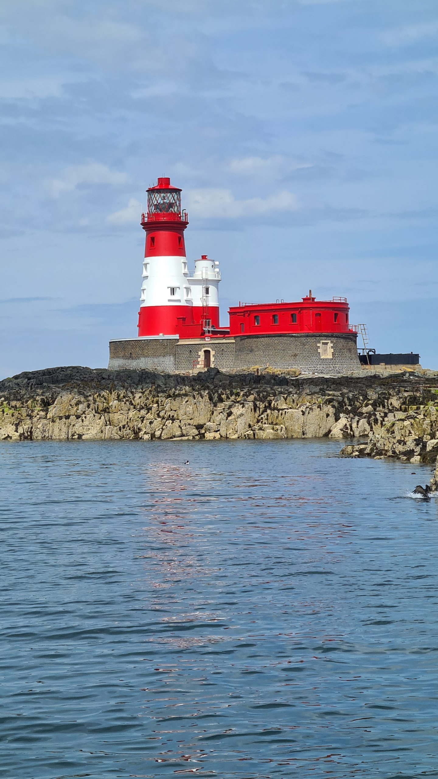 Lighthouse on the Farne islands Northumberland
