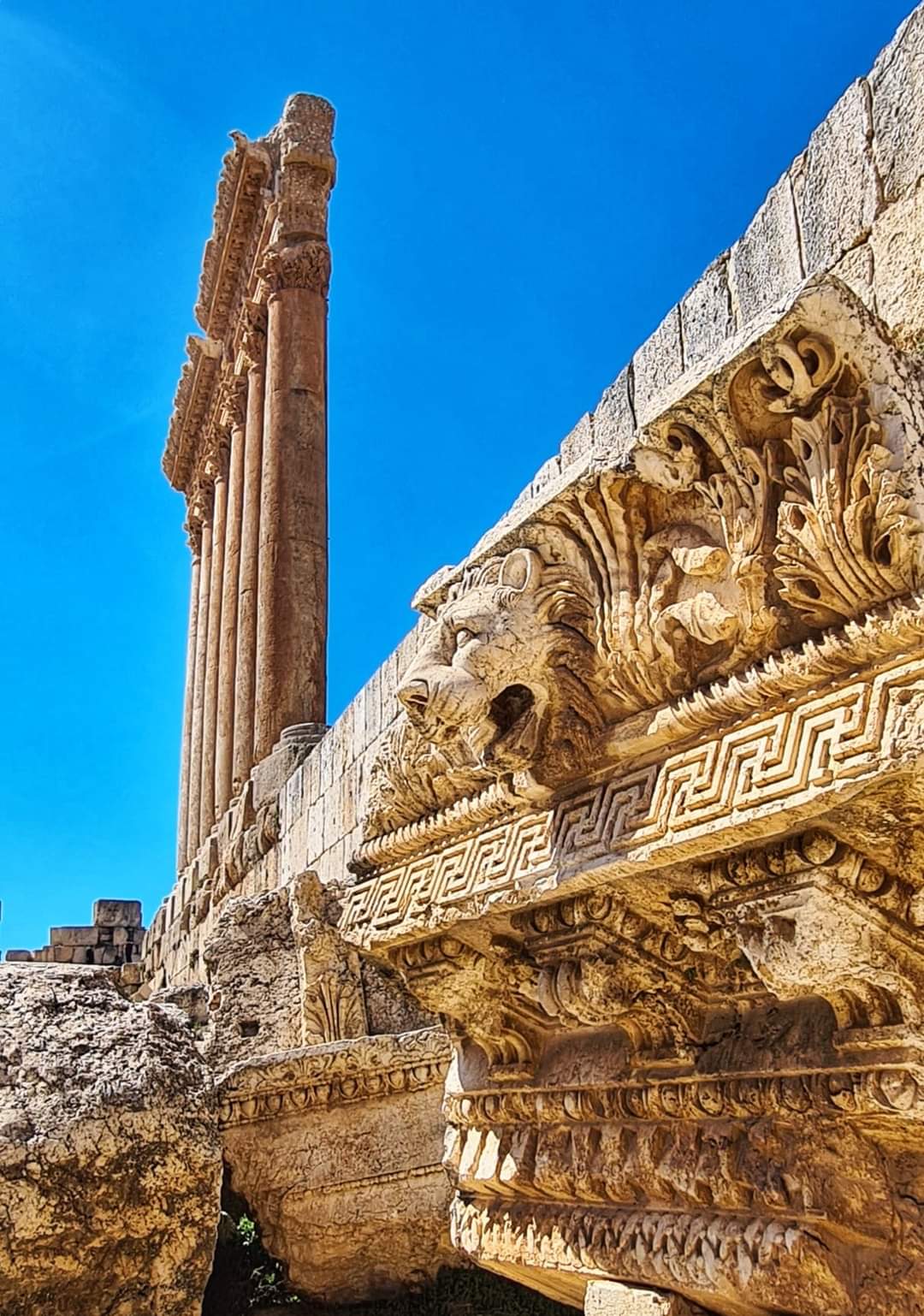 The temples of Baalbek in the Lebanon