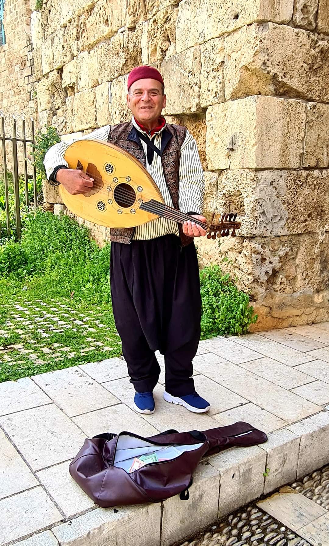 A local musician in Byblos, Lebanon