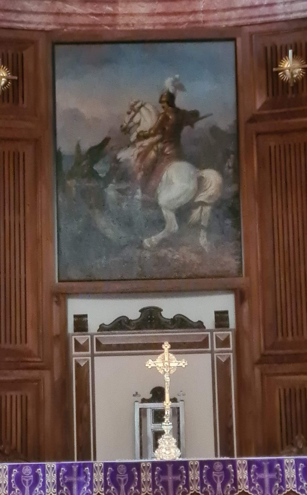 Painting of St. George in Beirut, Lebanon