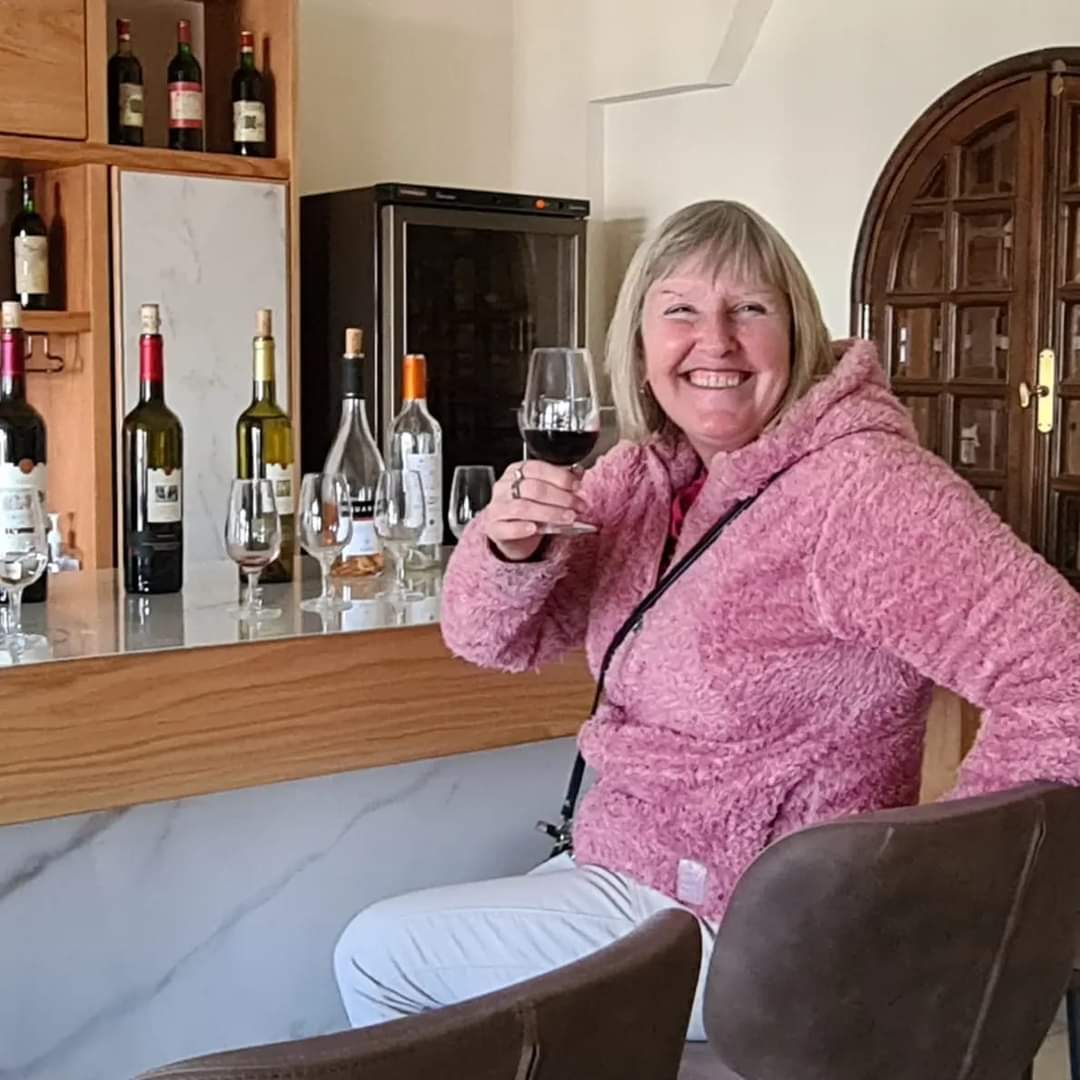 Me wine tasting at the oldest winery in the Lebanon