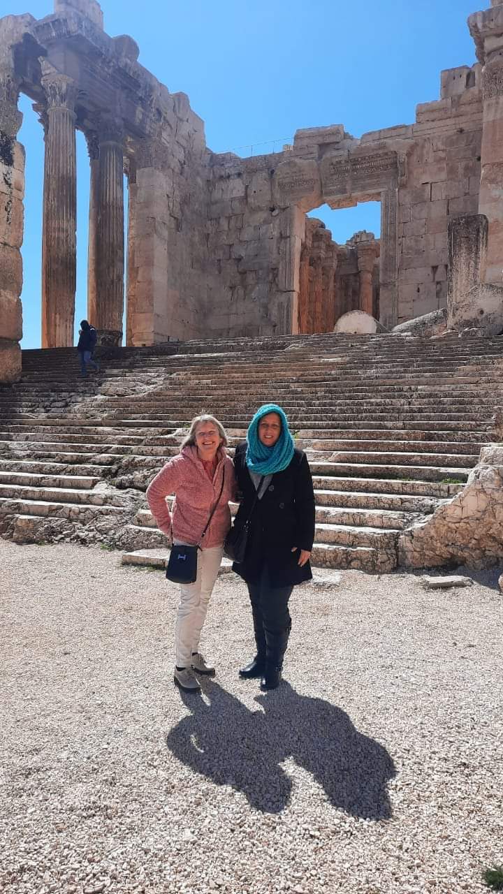 Me and my guide at Baalbek, Lebanon