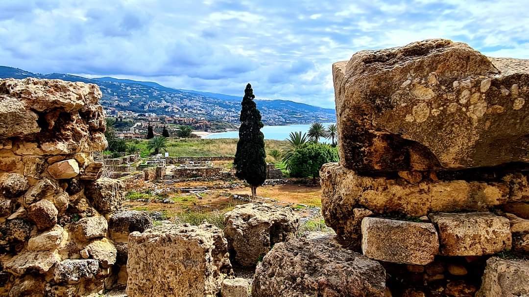 View from Byblos castle Lebanon