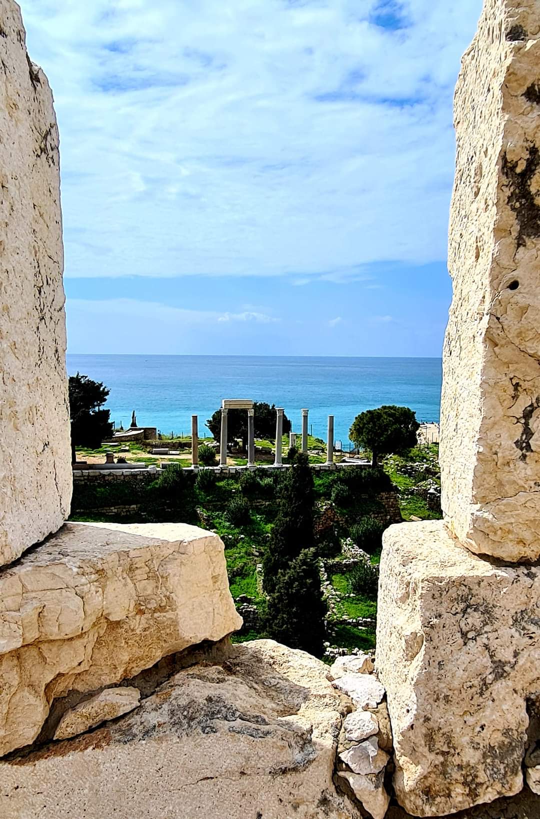 View from the castle walls Byblos, Lebanon