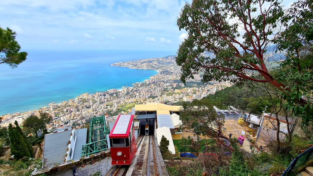 Funicular railway Harissa, Lebanon