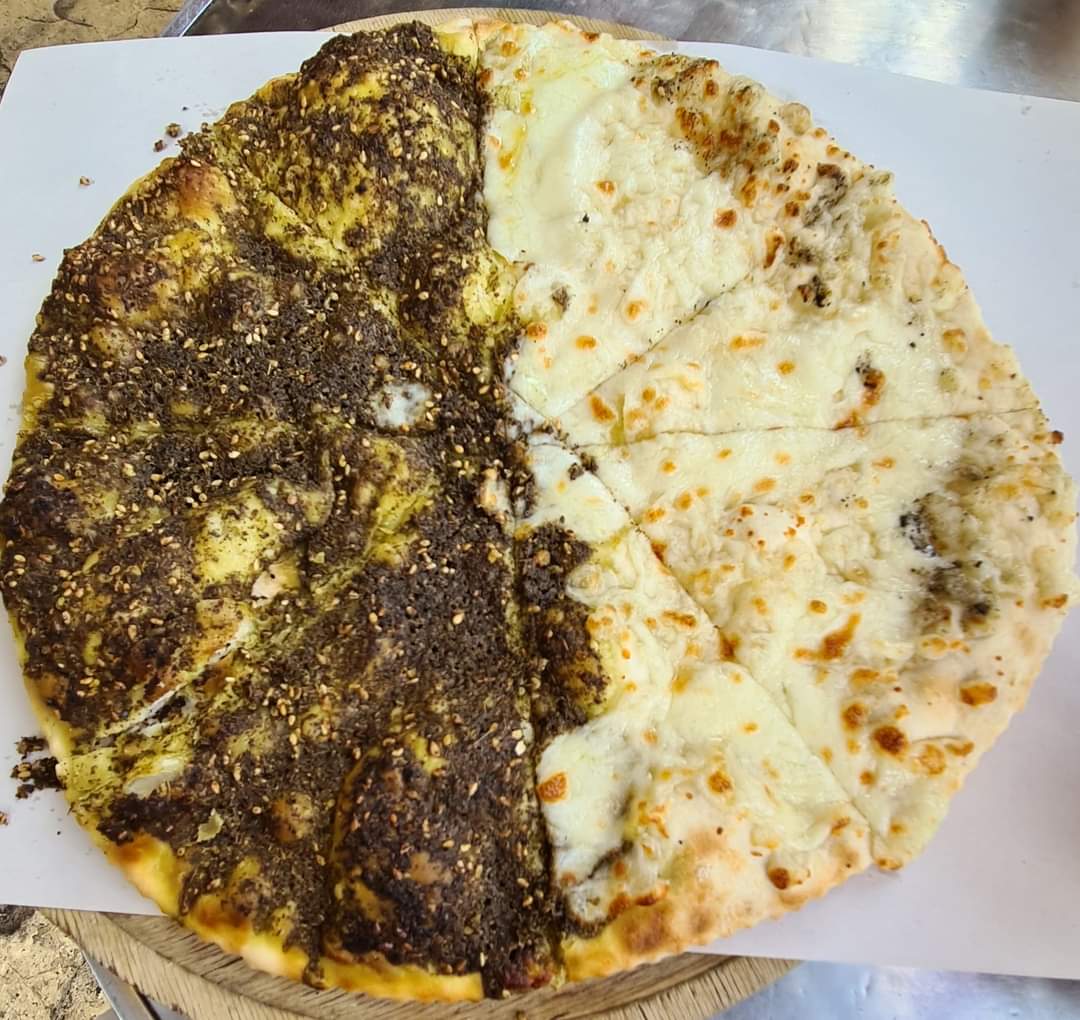 Trying local delicacies in the Lebanon