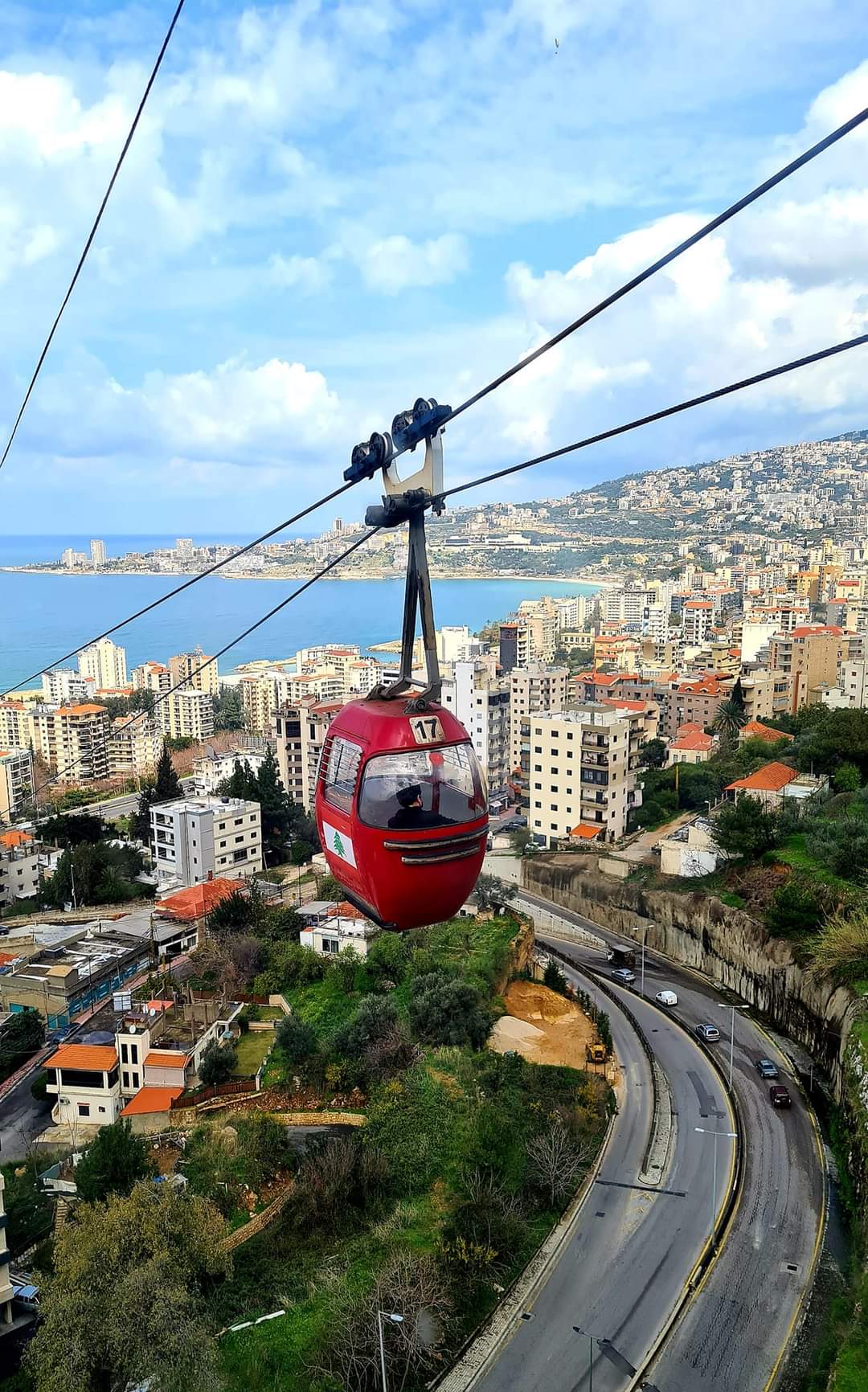 Cable car to Harissa, Lebanon
