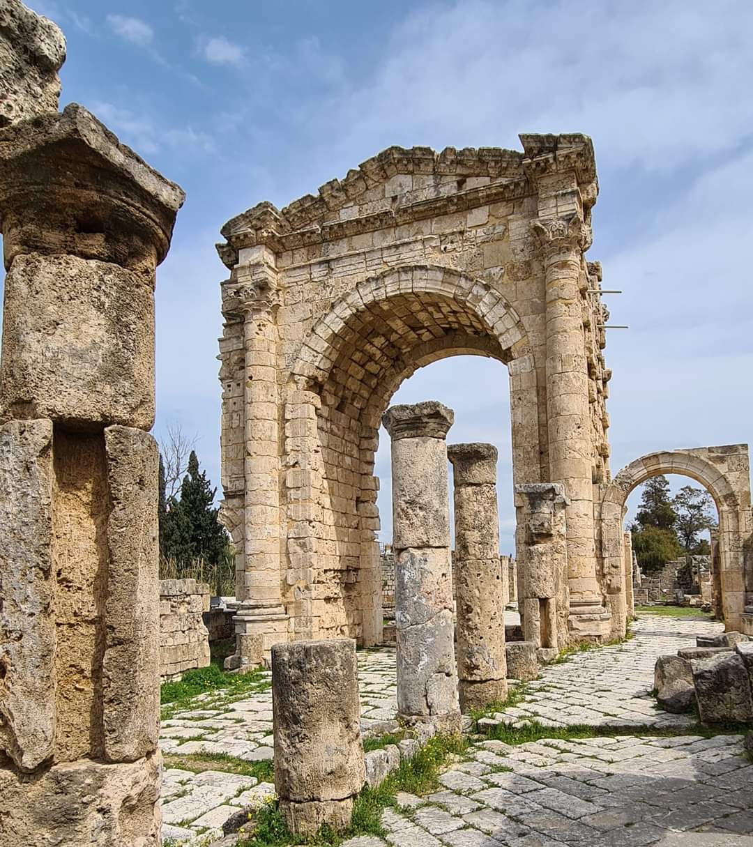 The Roman arch at Tyre Lebanon
