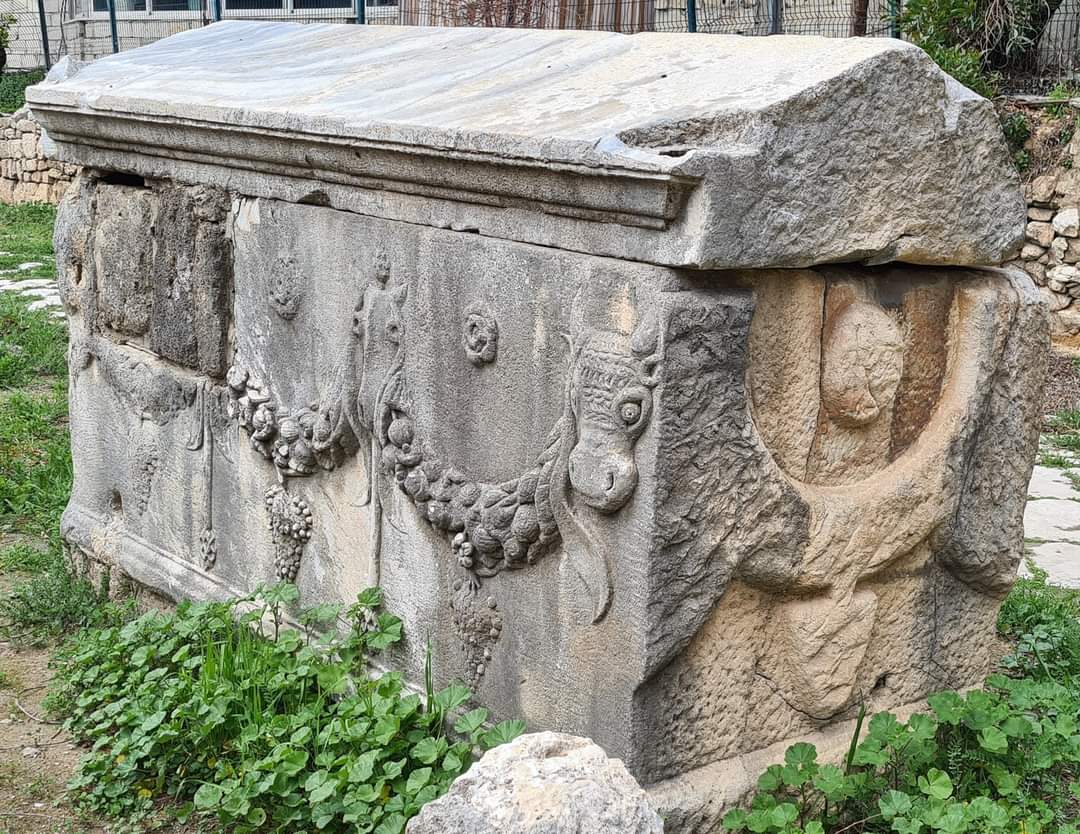 Ancient sarcophogus Tyre Lebanon
