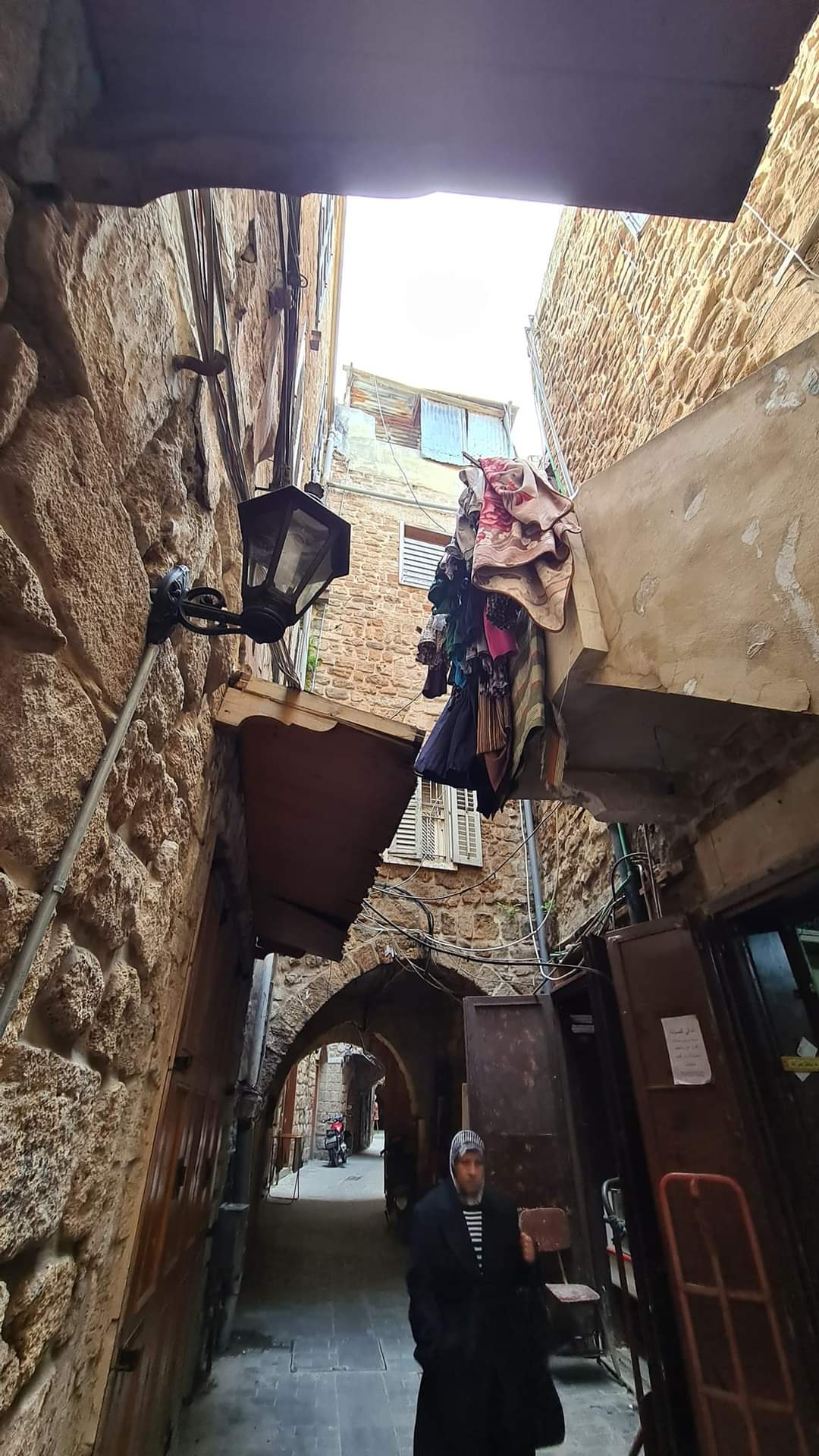 Narrow streets in Sidon Lebanon