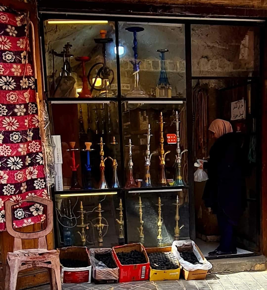 A shisha stall in Sidon soul Lebanon