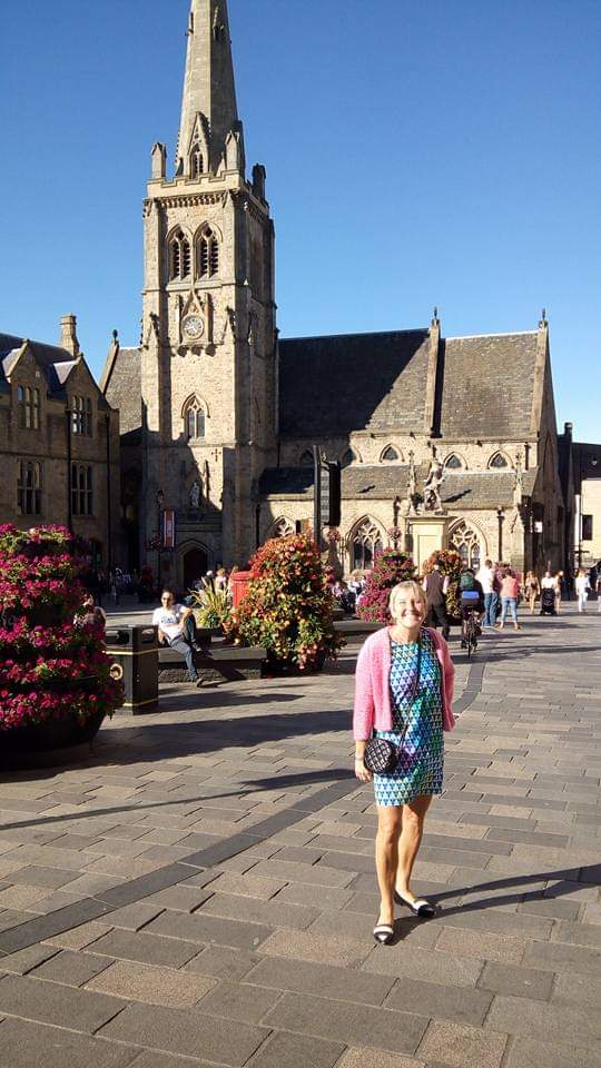 Me outside Durham town hall i United Kingdom