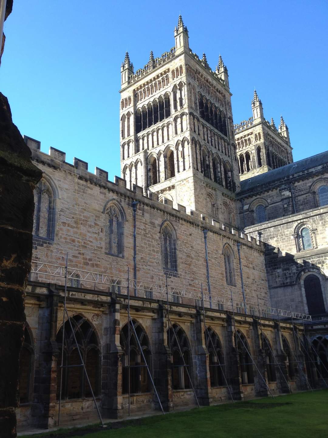 The towers of Durham cathedral in the United Kingdom