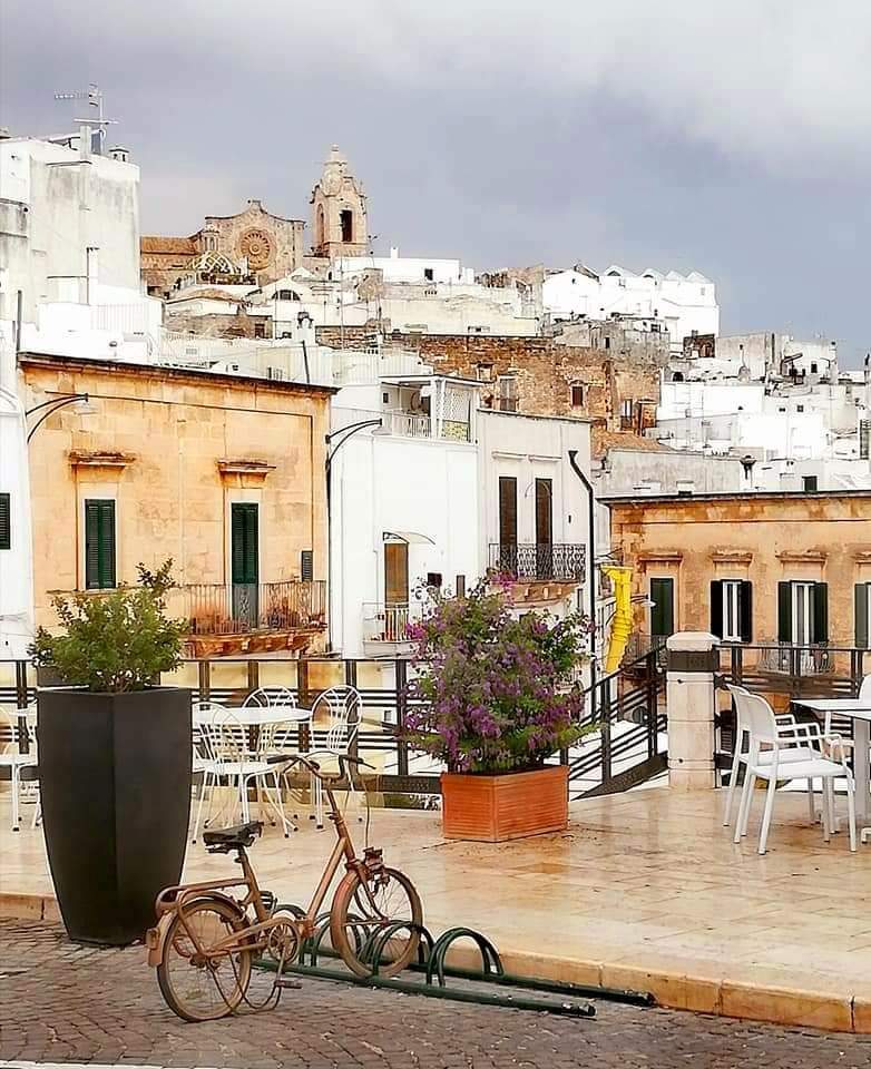 Main Square in Ostuni, Puglia, Italy