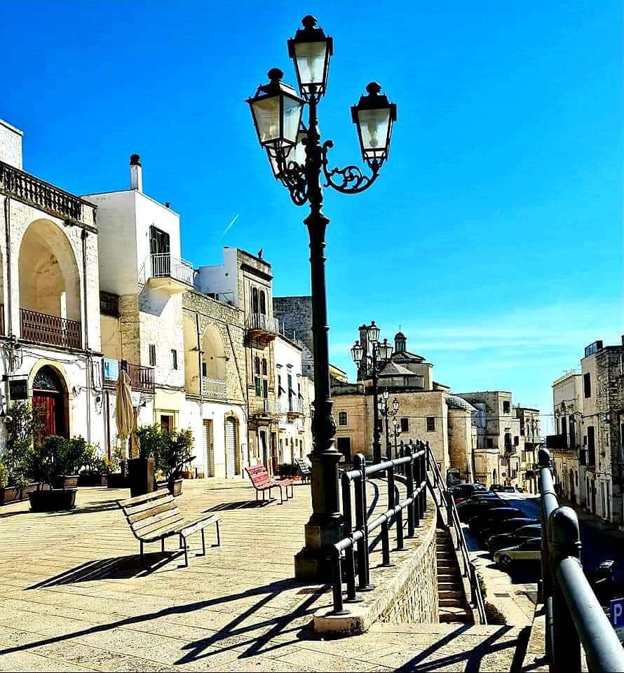The Apulian aquaduct in Cisternino, Puglia, Italy