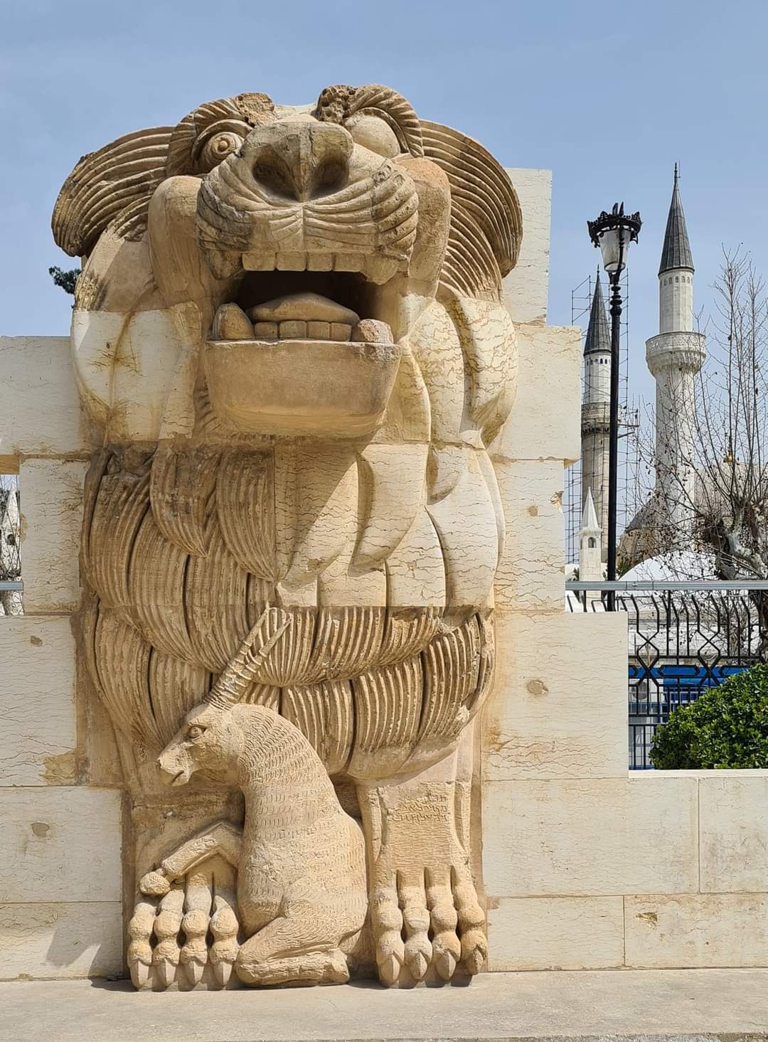 The restored lion of Al-lat at the National Museum, Damascus,Syria