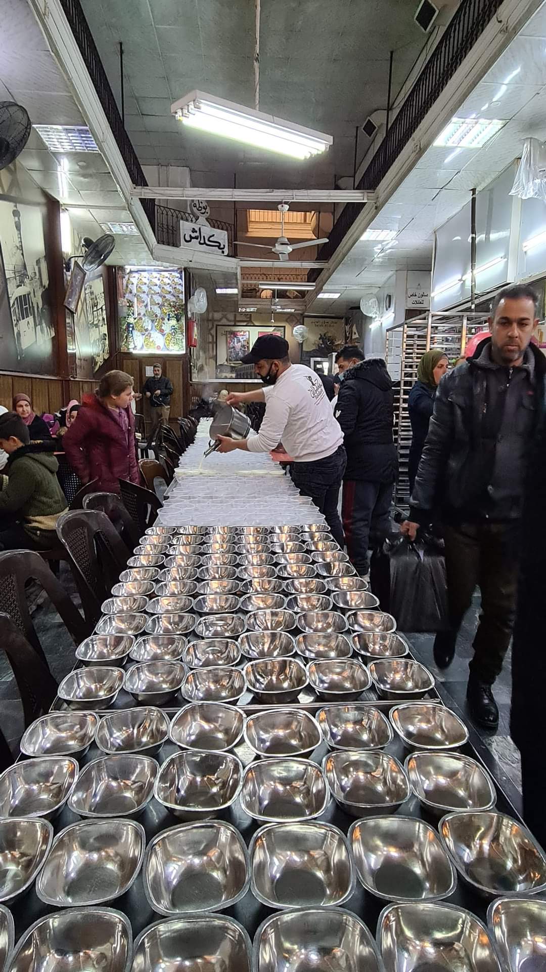 Preparing ice cream in Damascus, Syria