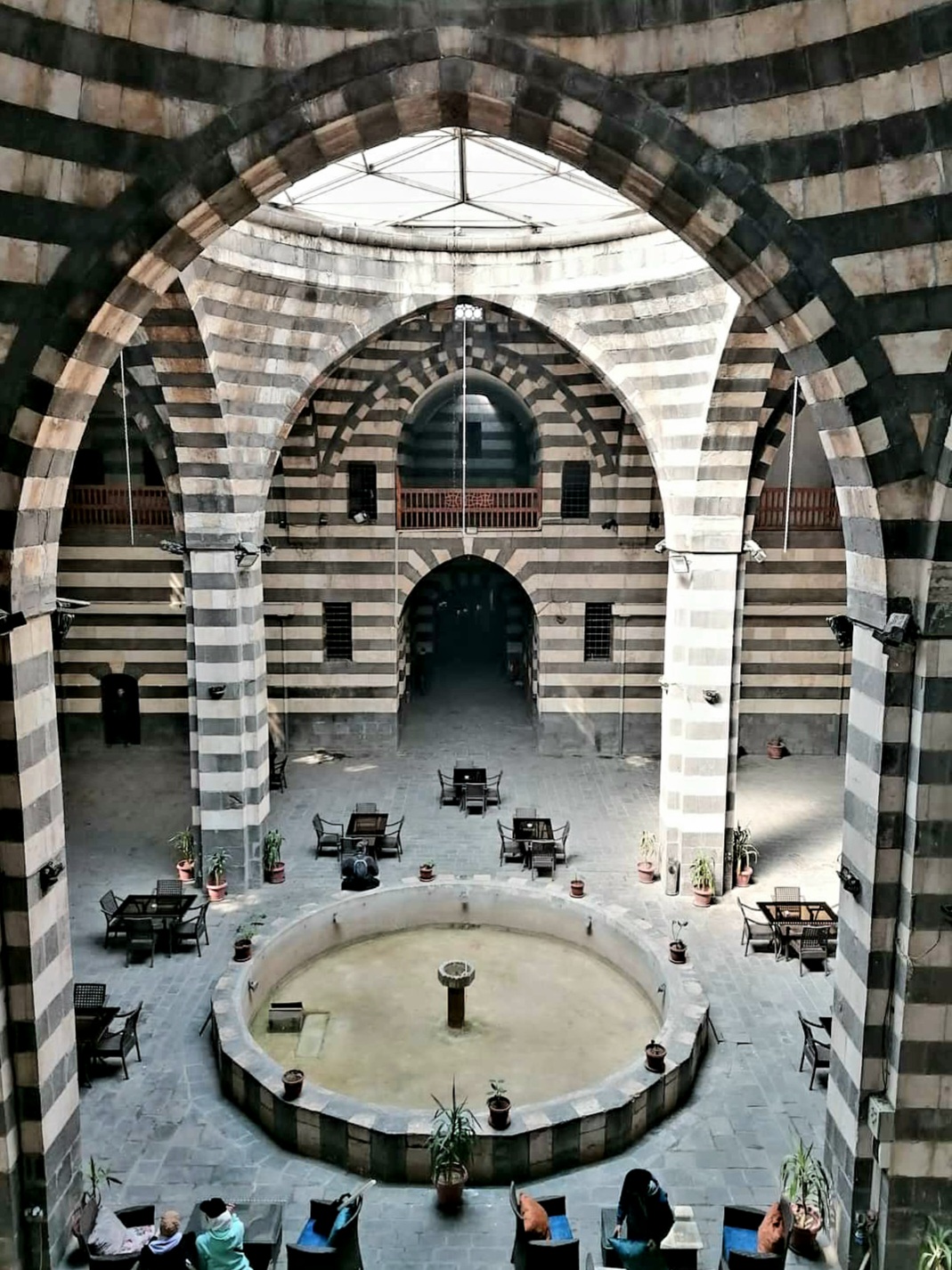 Caravanserai in Damascus, Syria