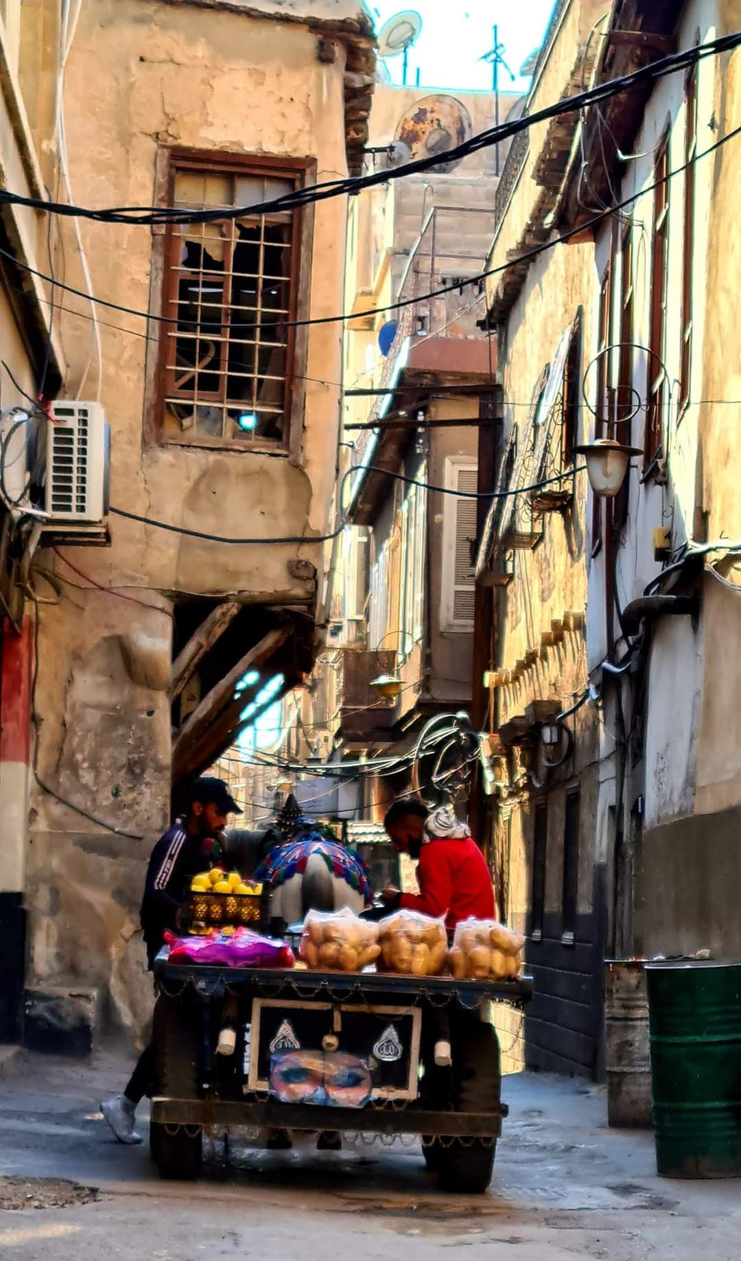 An old street in Damascus, Syria