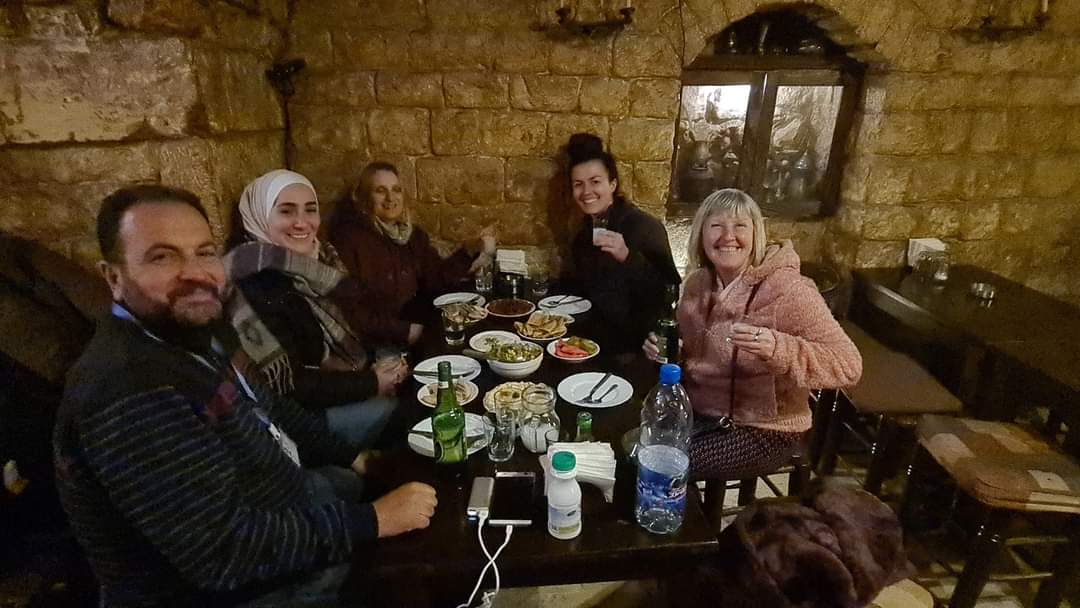 A cave restaurant in Aleppo Syria