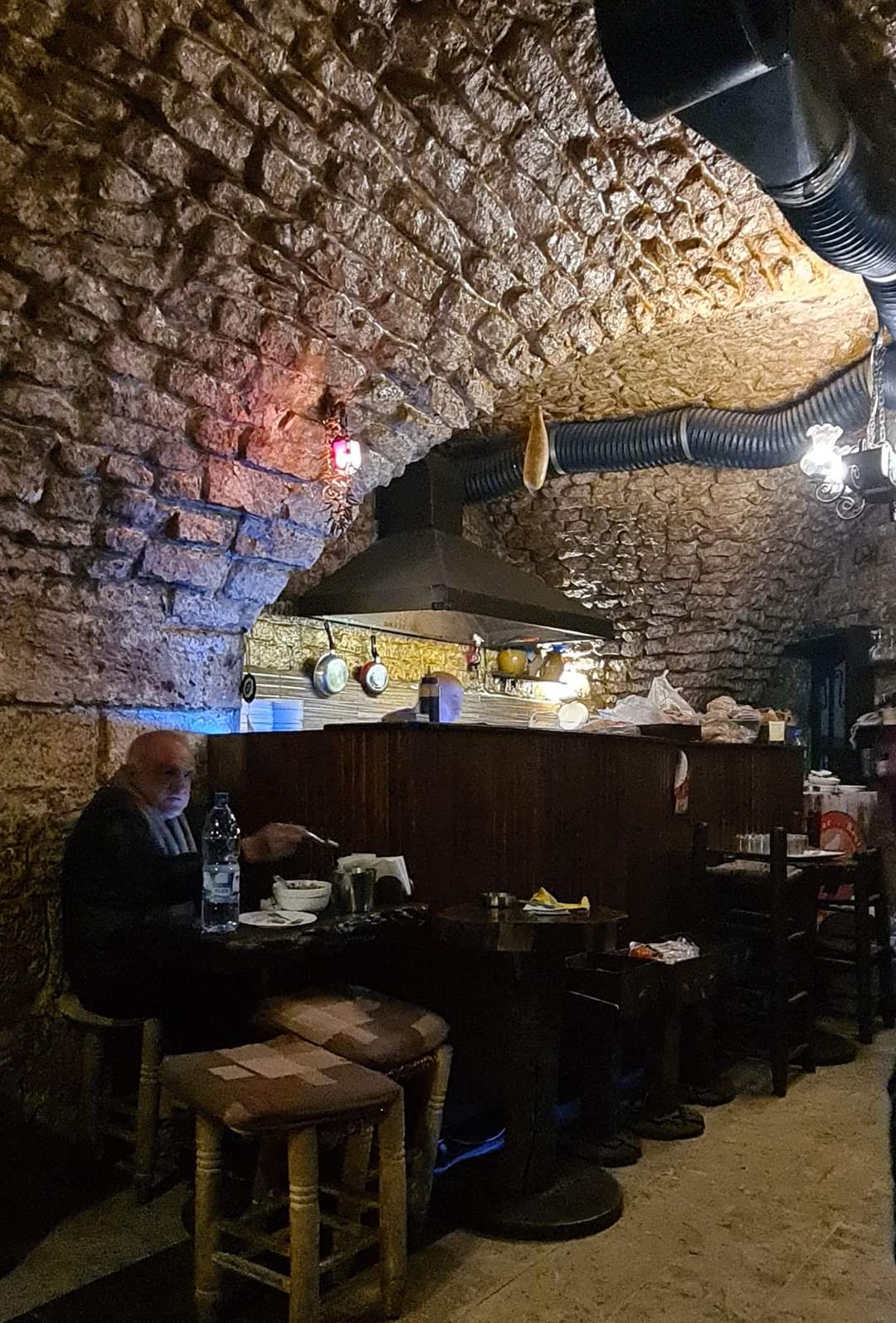 Old cave bar and restaurant Aleppo, Syria