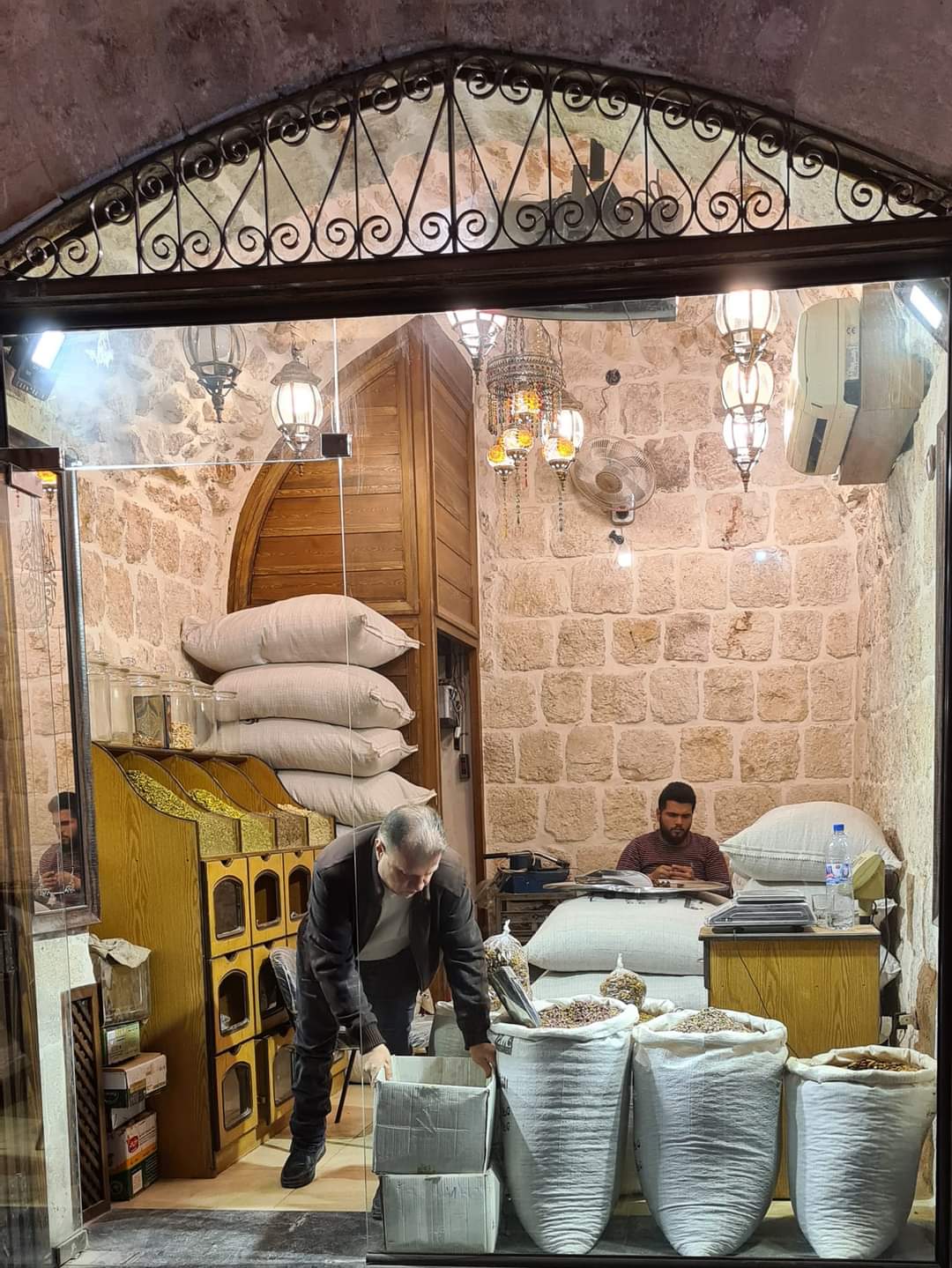 A souk in Aleppo, Syria